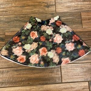 Rue 21 rose floral printed skirt XS